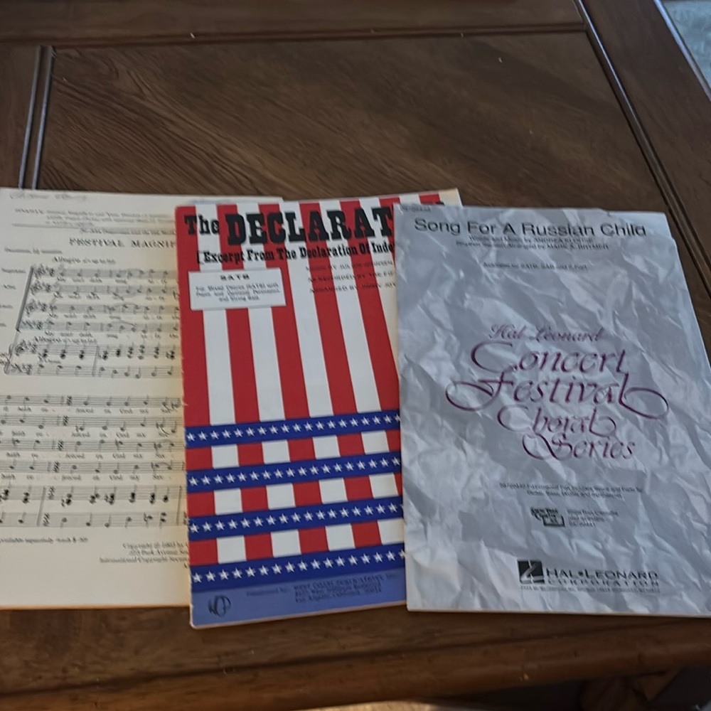 Various Choir music see pictures
